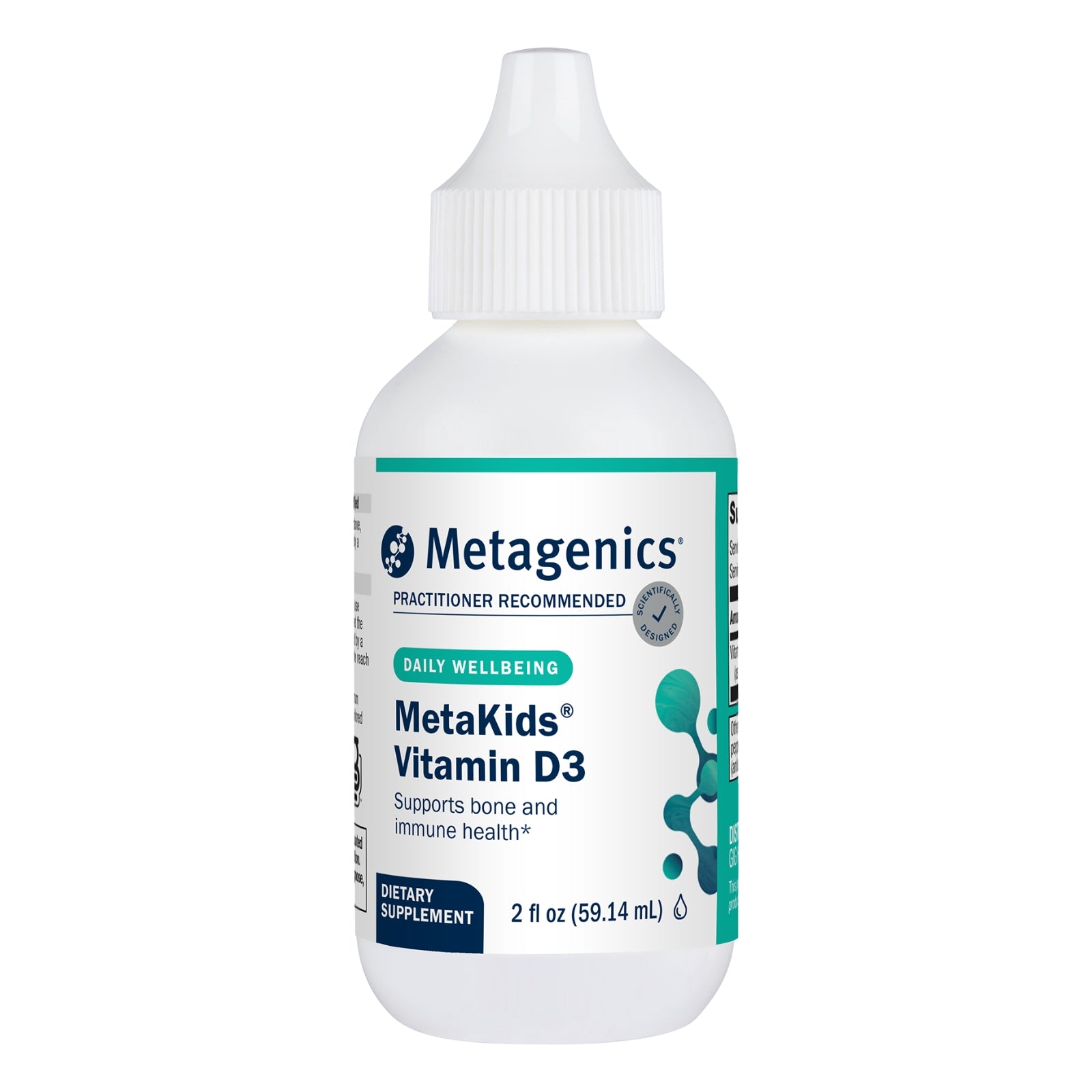 Metagenics, MetaKids® Vitamin D3, 2 fl oz UPC 755571947857 | HiLife Vitamins